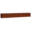 vidaXL Upph&aelig;kka&eth; Gar&eth;ker 360x40x40 cm Corten St&aacute;l