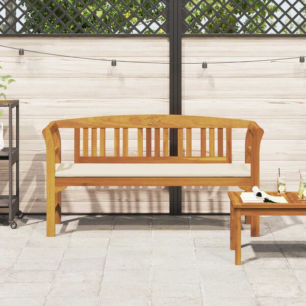 vidaXL R&oacute;sabekkur N&aacute;tt&uacute;rulegt 157 x 46 x 82,5 cm Hrein akas&iacute;utr&eacute;