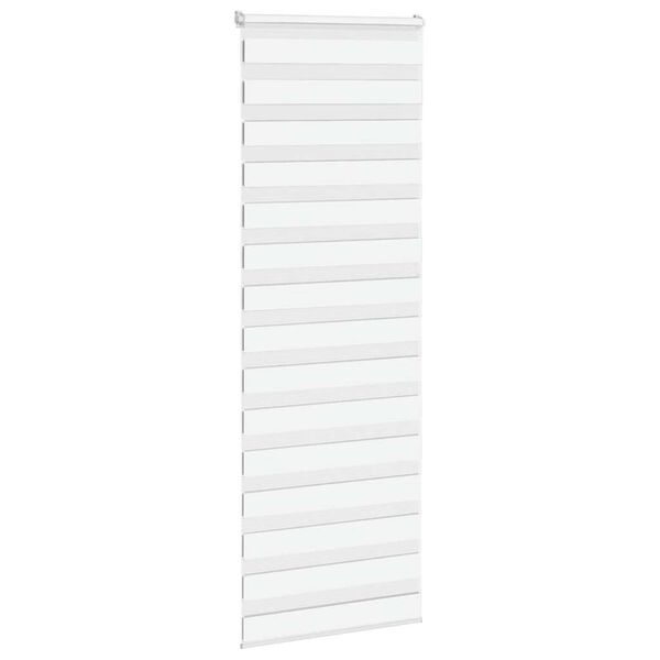 vidaXL Zebra Gard&iacute;na Hv&iacute;tt 80x230 cm Efni Breidd 75,9 cm P&oacute;l&yacute;ester