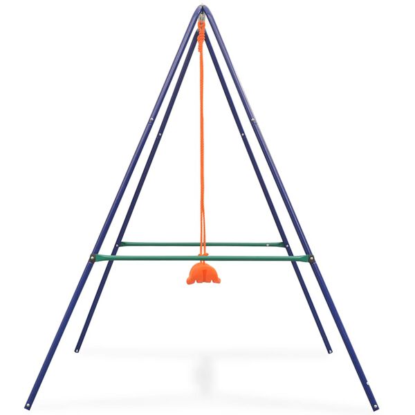 vidaXL 2-í-1 Einsveifla og Smábarnaróla Appelsínugul