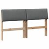 vidaXL B&oacute;lstru&eth; r&uacute;mgafl D&ouml;kk gr&aacute; 150 cm Solid furuhikk