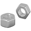 vidaXL Hex kastan&iacute;uhnappar 2 pcs Silfur m8 M&aacute;lmur