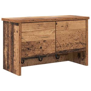 vidaXL Vegghengt fatahengi me&eth; hillu Gamalt timbur 50 x 20 x 30 cm