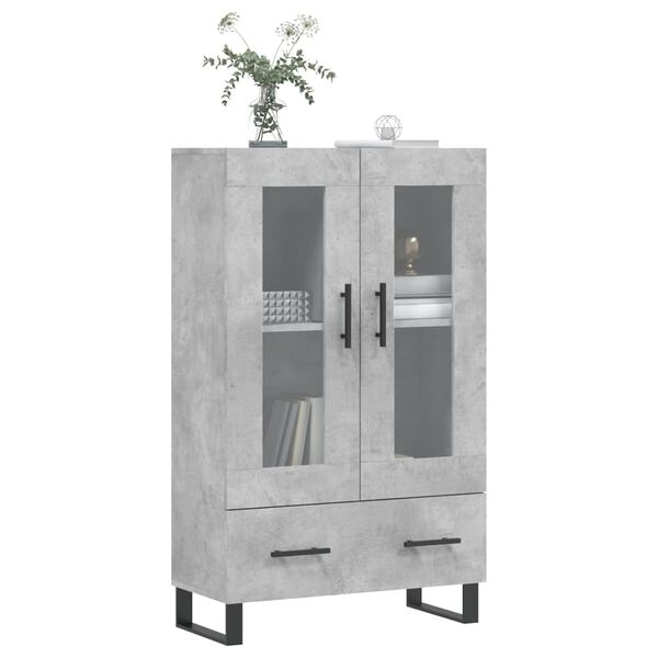 vidaXL H&aacute;r Sk&aacute;pur Steypugr&aacute;r 69,5x31x115 cm Samsettur Vi&eth;ur