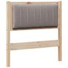 vidaXL B&oacute;lstru&eth; r&uacute;mgafl me&eth; h&ouml;fu&eth;gafl Br&uacute;nn 80 cm Solid furuhikk