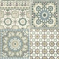 426250 DUTCH WALLCOVERINGS Wallpaper Moroccan Tiles Brown