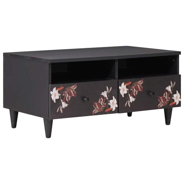 vidaXL S&oacute;fabor&eth; me&eth; sk&uacute;ffu Marglitur 80 x 54 x 40 cm Hart mang&oacute;tr&eacute;