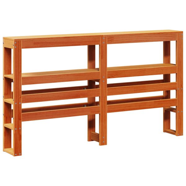 vidaXL H&ouml;f&eth;agafl me&eth; Hillum Vaxbr&uacute;nn 160 cm Gegnheil Fura