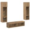 vidaXL Sj&oacute;nvarpsveggdeild Vegghengt 6 pcs Artisan Eik Samsettur vi&eth;ur