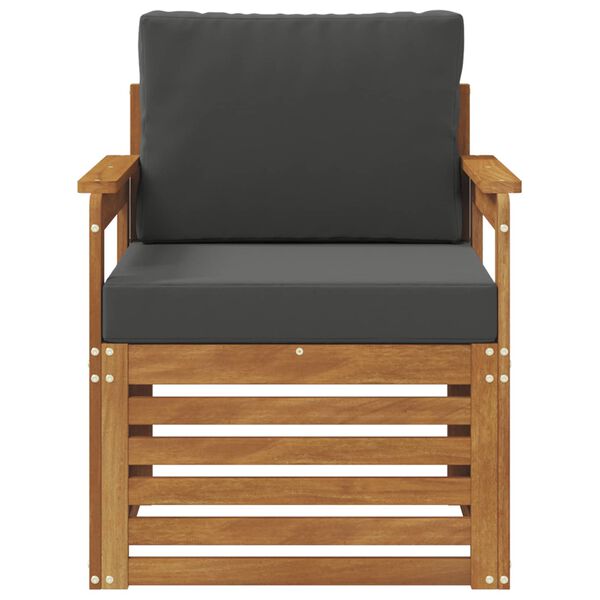 vidaXL &Uacute;ti s&oacute;fasett me&eth; p&uacute;&eth;i N&aacute;tt&uacute;rulegur 71 x 63 x 73 cm