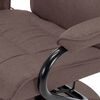 249317 vidaXL Massage Recliner with Footrest Brown Fabric