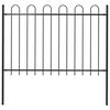 vidaXL Gar&eth;gir&eth;ing BOXTEL me&eth; St&aacute;lgrind 181x120 cm Sv&ouml;rt