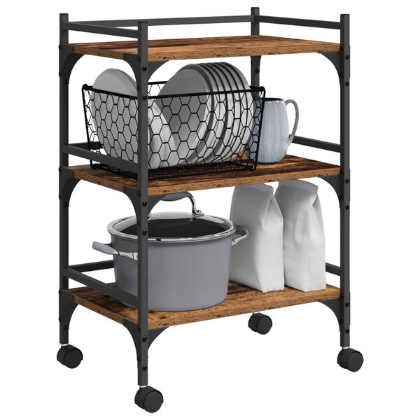 vidaXL Eldh&uacute;svagn Gamall vi&eth;ur 50 x 35 x 75.5 cm Samsettur vi&eth;ur