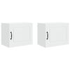 vidaXL Eldh&uacute;s sk&aacute;pur 2 pcs Hv&iacute;tt 50 x 31 x 40 cm Samsettur vi&eth;ur
