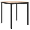 vidaXL Bor&eth;stofubor&eth; N&aacute;tt&uacute;rulegur 70 x 70 x 75 cm Solid furuhikk