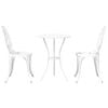 vidaXL Gar&eth; Bistro Set 3 pcs Hv&iacute;tt &Aacute;l