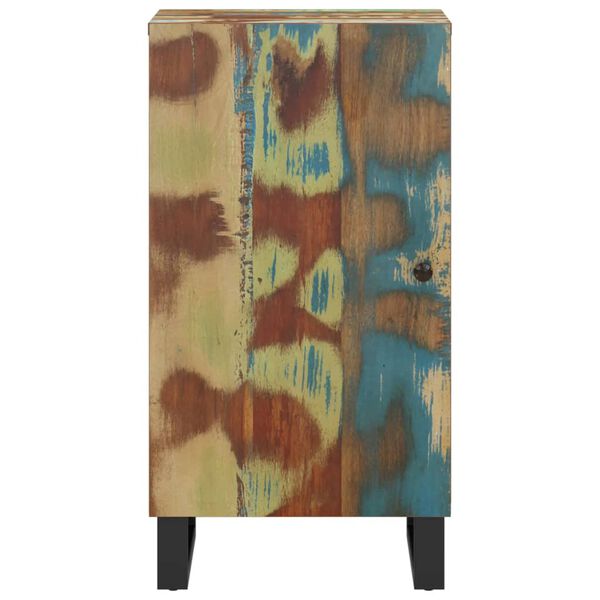 vidaXL Skenkur með Hurð 40x31x75 cm Gegnheill Endurnýttur Viður