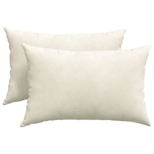 vidaXL S&oacute;fap&uacute;&eth;ar 2 pcs Rj&oacute;malitur 60 x 40 cm Korduroy efni