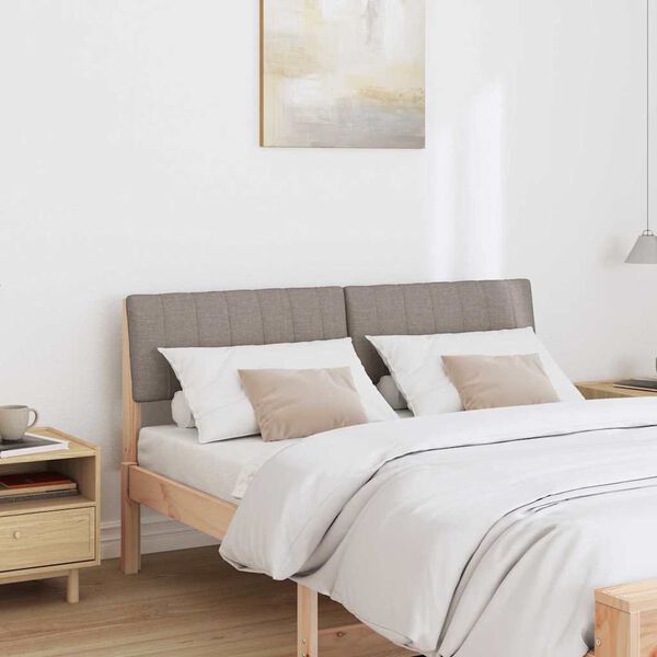 vidaXL B&oacute;lstru&eth; r&uacute;mgafl M&oacute;gr&aacute;r 140 cm Solid furuhikk