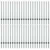 vidaXL Gir&eth;ingarp&oacute;stur 44 pcs Gr&aelig;nn 140 cm St&aacute;l