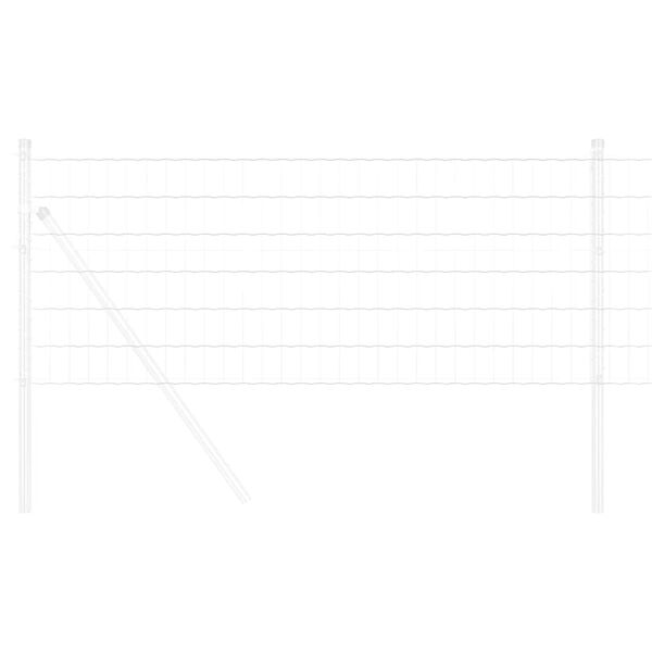 vidaXL Evrópsk girðing Silfur 0.4 x 50 m Heitt dýpi galvaniseruð járn