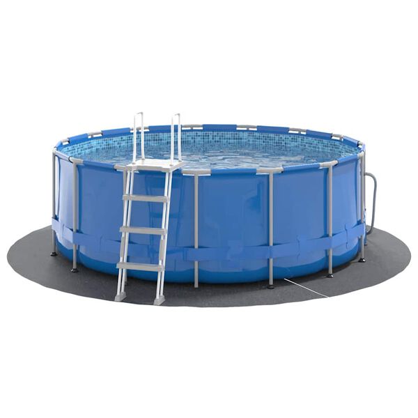 vidaXL Sundlaugard&uacute;kur &Oslash;244 cm P&oacute;l&yacute;ester Jar&eth;d&uacute;kur