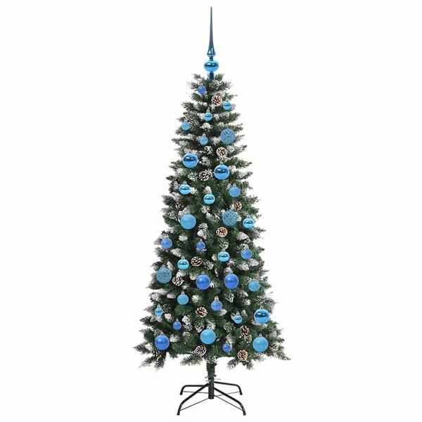 vidaXL Gervi j&oacute;latr&eacute; me&eth; 150 LED Gr&aelig;nn 150 cm PVC, plast og st&aacute;l