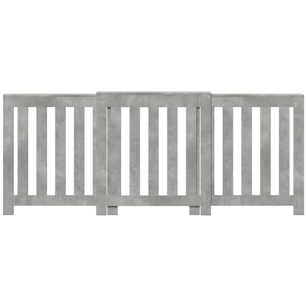 vidaXL Ofnhl&iacute;f Steypugr&aacute;r 205x21,5x83,5 cm Samsettur Vi&eth;ur