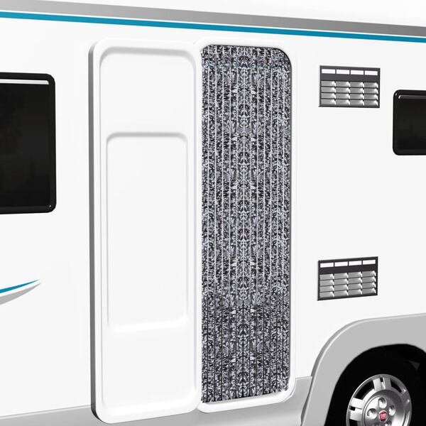 vidaXL Skord&yacute;ratjald Br&uacute;nt og Drapplita&eth; 56x185 cm &THORN;r&aelig;&eth;ir