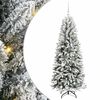 vidaXL Gervi j&oacute;latr&eacute; me&eth; 150 LED Hv&iacute;tt 150 cm PVC, Plast, St&aacute;l og PE