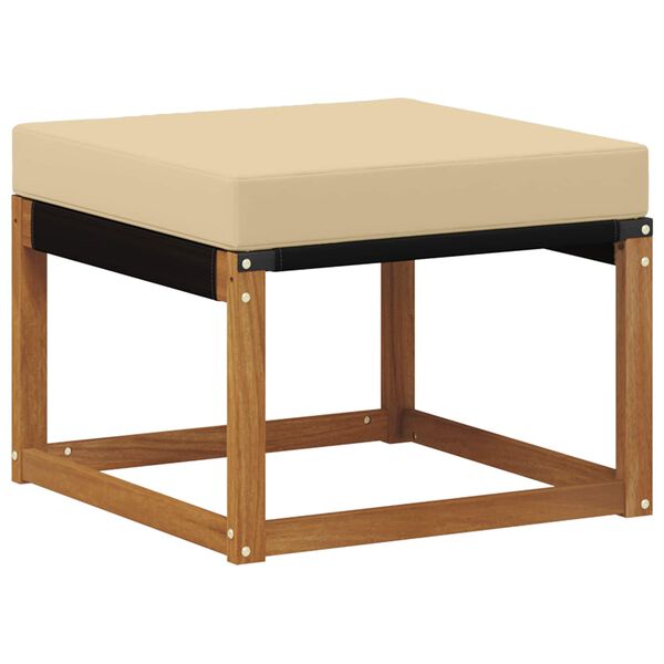 vidaXL &Uacute;ti s&oacute;fasett me&eth; p&uacute;&eth;i 6 pcs N&aacute;tt&uacute;rulegt og B&eacute;ig