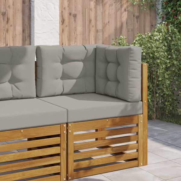 vidaXL Utandyriss&oacute;fap&uacute;&eth;i 3 pcs Gr&aacute;r P&oacute;l&yacute;ester