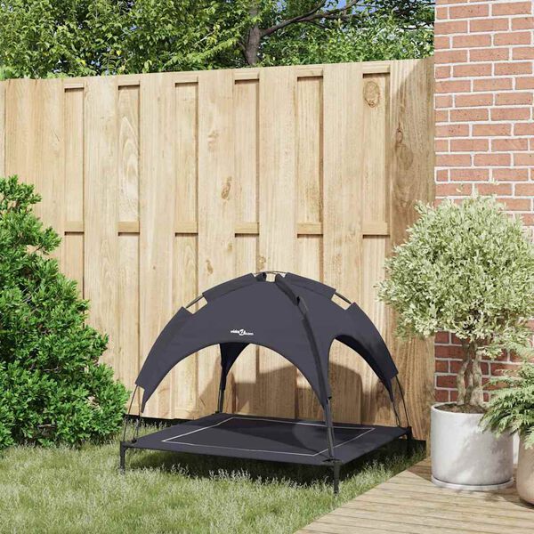 vidaXL Hundar&uacute;m Svartur 90 x 81 x 80,5 cm St&aacute;l