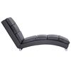 281293 vidaXL Chaise Longue Grey Faux Leather