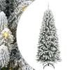 vidaXL Gervi j&oacute;latr&eacute; me&eth; 300 LED Hv&iacute;tt 240 cm PVC, Plast, St&aacute;l og PE