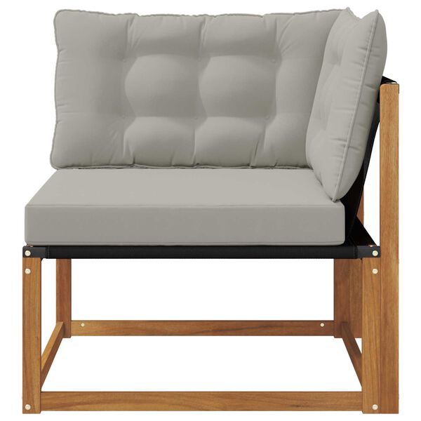 vidaXL &Uacute;ti Hornsofa Hrein akas&iacute;utr&eacute; N&aacute;tt&uacute;rulegur