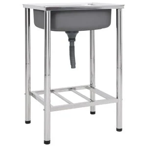 vidaXL &Uacute;tileguvaskur St&ouml;k Handlaug Ry&eth;fr&iacute;tt St&aacute;l