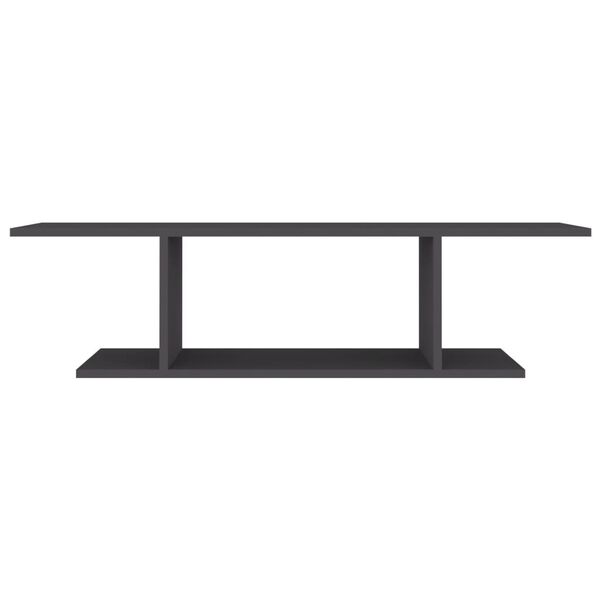 vidaXL Veggfestur Sjónvarpsskápur Grár 103x30x26,5 cm