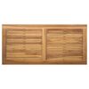vidaXL Bekkur Br&uacute;nn og Dimmur gr&aacute;r 110 x 66 x 76 cm Solid teak vi&eth;ur