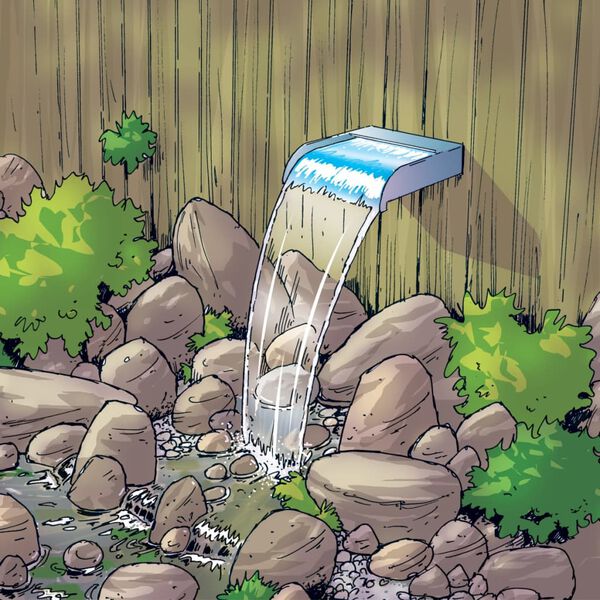 Ubbink Nevada Fossplata 30 cm Ry&eth;fr&iacute;tt St&aacute;l