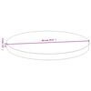 vidaXL Borðplata Ø60x4 cm Bambus