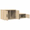 vidaXL Geymslusk&aacute;pur 2 pcs Sonoma Eik 108 x 41 x 40 cm Samsettur vi&eth;ur