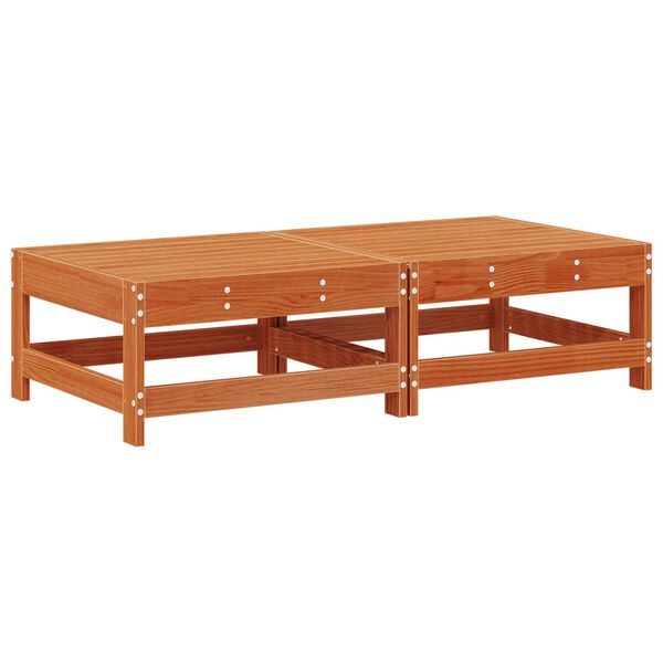 vidaXL Gar&eth;f&aelig;tur Mass&iacute;ft furuvi&eth; VaxBr&uacute;nn