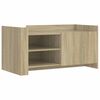 vidaXL S&oacute;fabor&eth; Sonoma Eik 100x50x50 Samsettur Vi&eth;ur