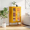 vidaXL Highboard Mustard Yellow 68x39x123 cm Stál