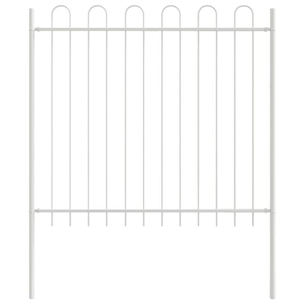 vidaXL Gar&eth;hefti Hv&iacute;tt 1,7 x 1,5 m Duftlita&eth;ur st&aacute;l