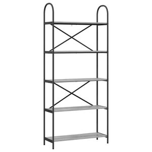 vidaXL Hilla Gr&aacute;r Sonoma 80 x 30 x 183 cm Samsettur vi&eth;ur