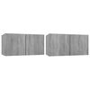 vidaXL | Sj&oacute;nvarpssk&aacute;pasett | 2 pcs Gr&aacute;r 60 x 30 x 30 cm Samsettur vi&eth;ur