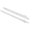 vidaXL Sk&uacute;ffuhlaup 2 pcs Hv&iacute;tt 400 mm St&aacute;l