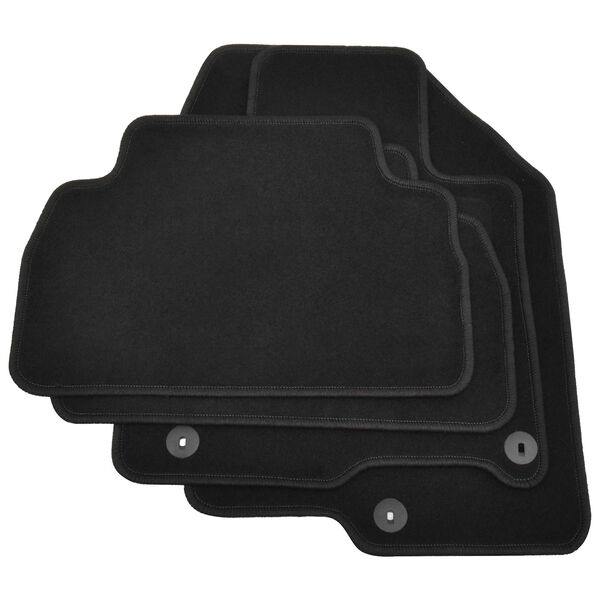 vidaXL V&eacute;la teppi Svartur d&uacute;kur